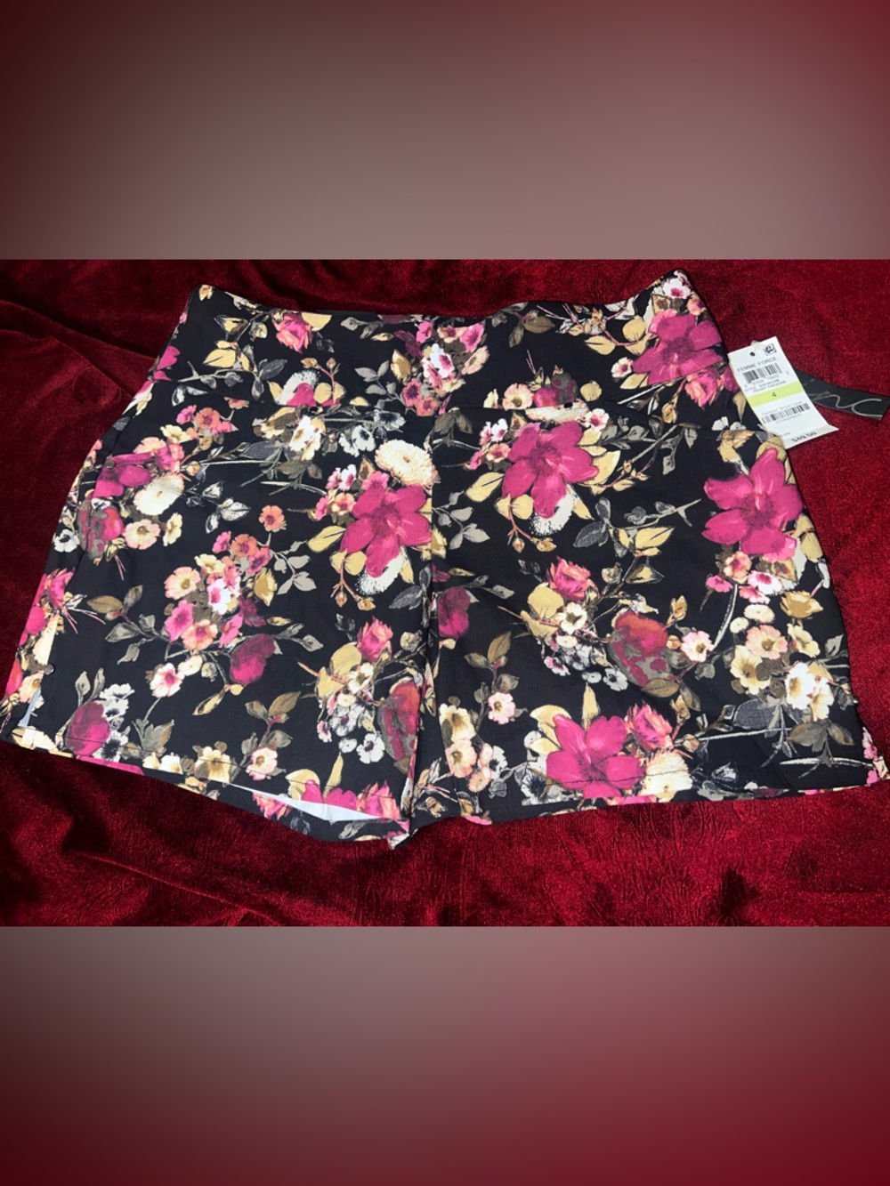 INC. Regular Fit Size 4 Women’s Floral Dress  Shorts Brand New With Tags - Picture 2 of 10